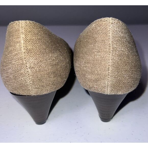 Styles & Co 10M Brown Connie Fabric Tweed Wedge Shoe‎ Neutral Momcore Grannycore - Picture 5 of 6